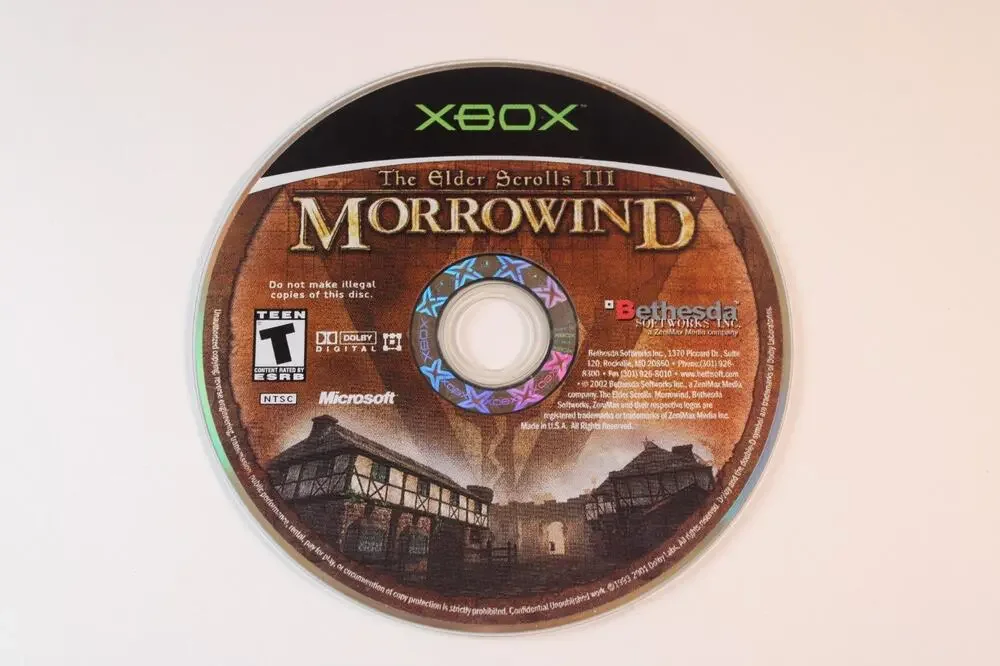 The Elder Scrolls III: Morrowind (Original Xbox) Authentic, Game Disc Only